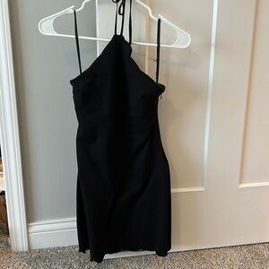 Scalloped Halter Neck Dress